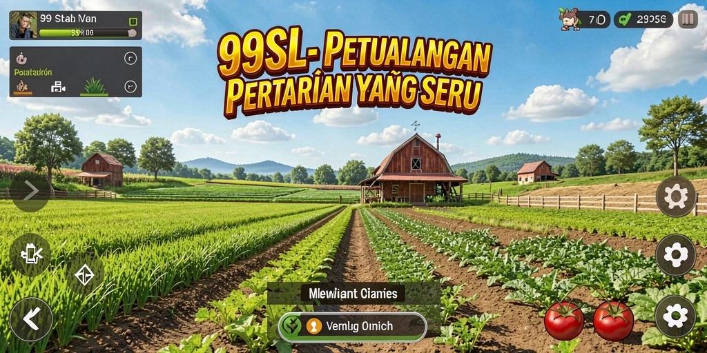 Tampilan gameplay menarik dalam 99SL dengan suasana pertanian yang indah.