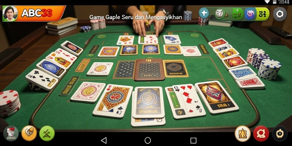 Tampilan gameplay Gaple yang seru dan interaktif.