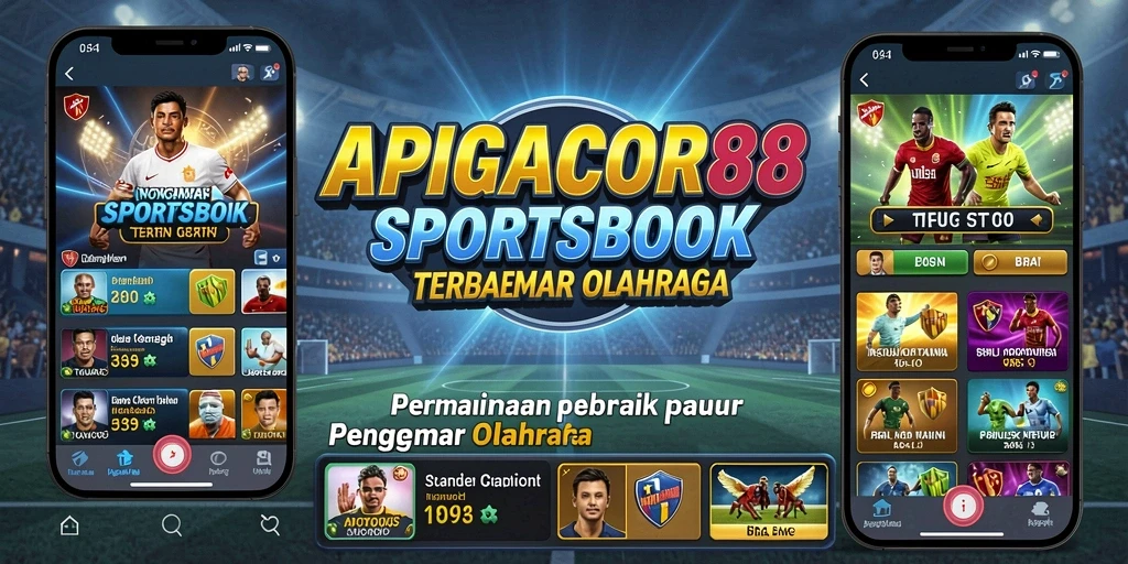 Menampilkan antarmuka pengguna APIGACOR88 yang menarik dan interaktif dalam taruhan olahraga.