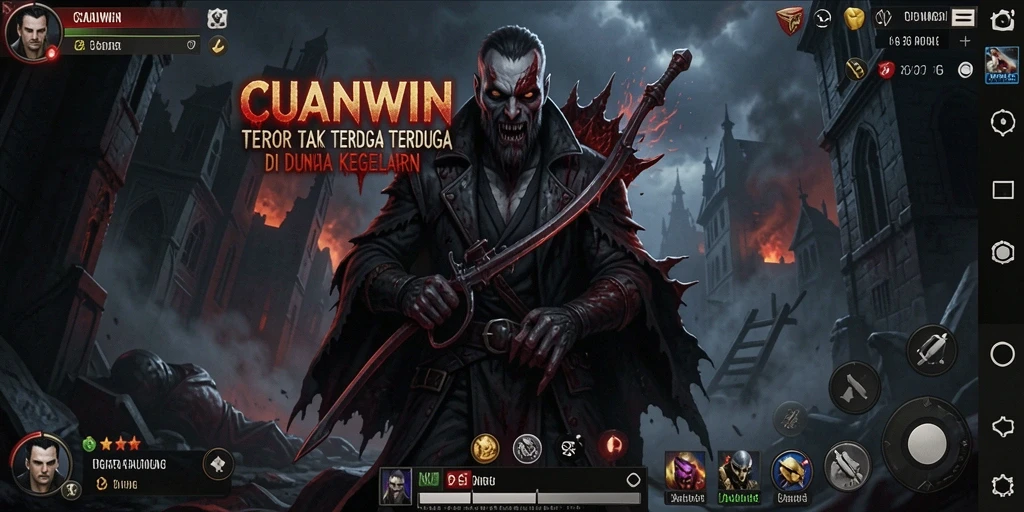 Gameplay CUANWIN menakutkan dengan banyak momen menegangkan.