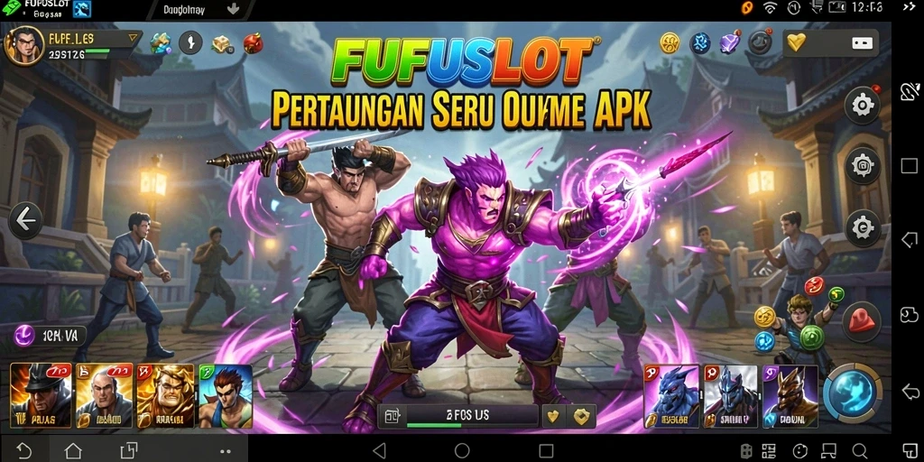 Tangkapan layar FUFUSLOT menampilkan pertarungan yang intens dan grafis yang memukau.