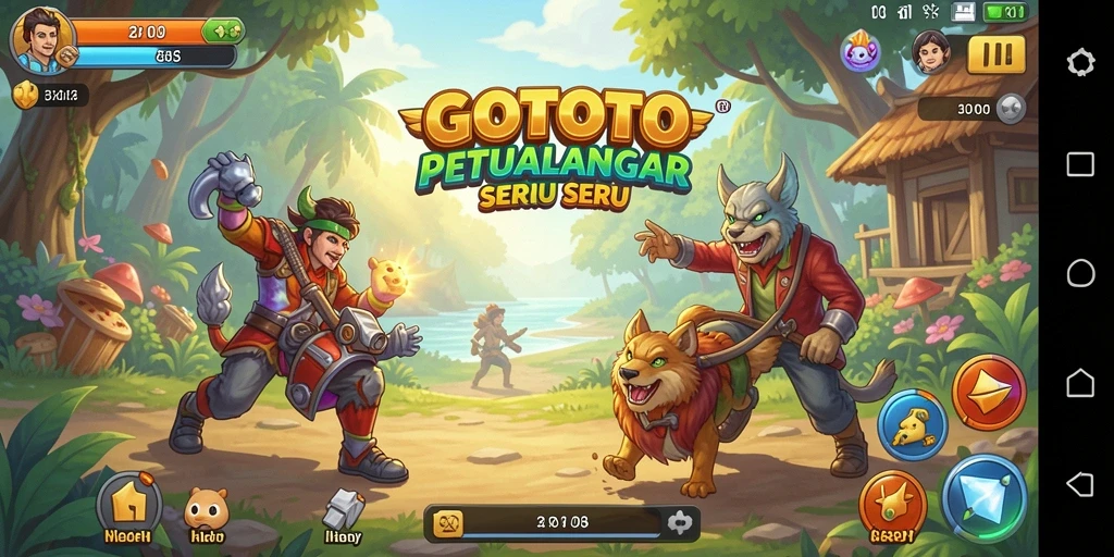 Tampilan screenshot GOTOTO menampilkan gameplay Arcade yang seru dan menarik.