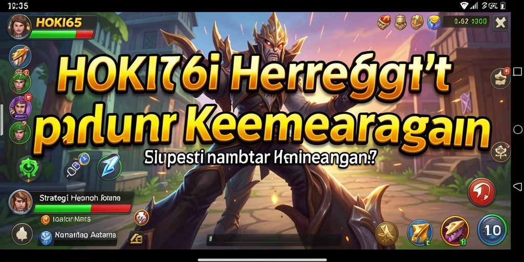 Tampilan mendebarkan dari pengalaman bermain game strategi HOKI65.