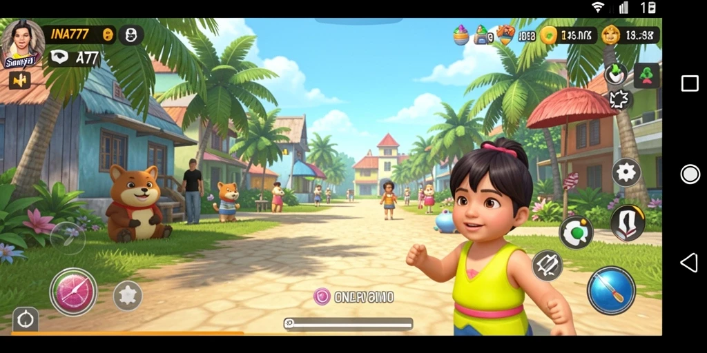 Gameplay menarik dan penuh warna pada INA777.