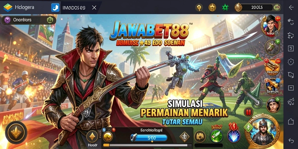 Tangkapan layar JAWABET88 menunjukkan gameplay Simulation yang menarik dan interaktif.