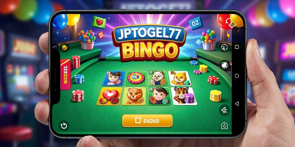 Tampilan gameplay seru di JPTOGEL77 dengan elemen Bingo yang interaktif.