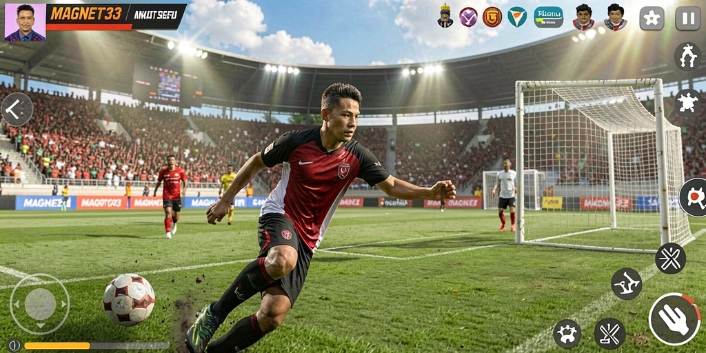 Tampilan gameplay seru dalam MAGNET33 dengan pemain beraksi.