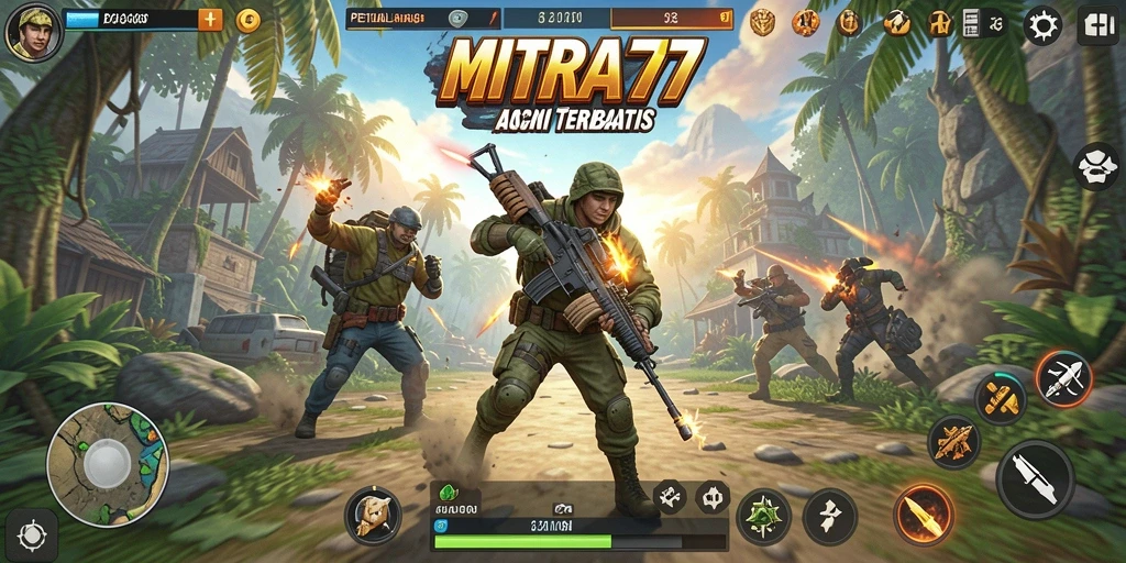 Tampak menegangkan saat bertarung dalam MITRA77.