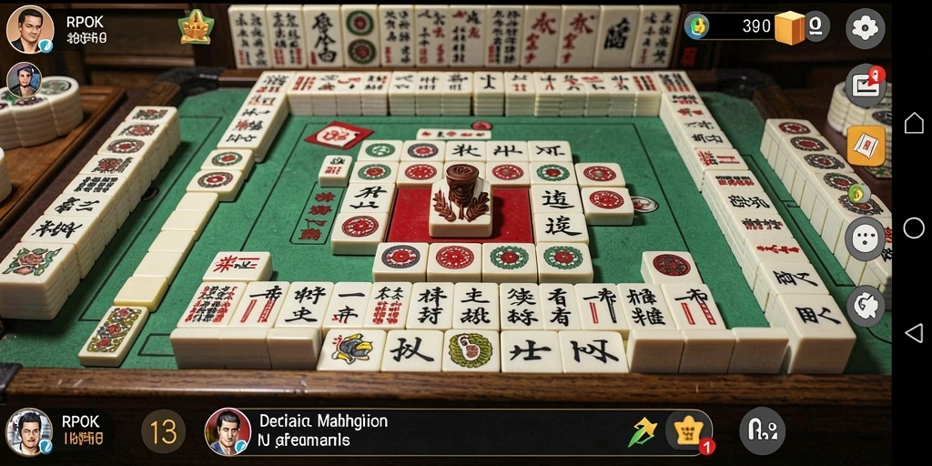Tampilan gameplay menarik dari RPOK yang mengajak pemain mencocokkan ubin.