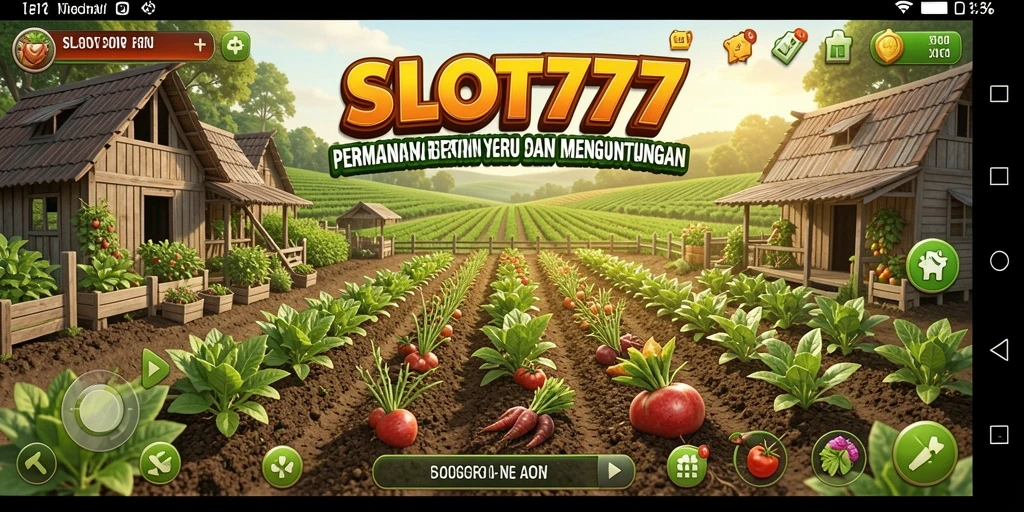 Tampilan gameplay menarik saat bertani di SLOT777.