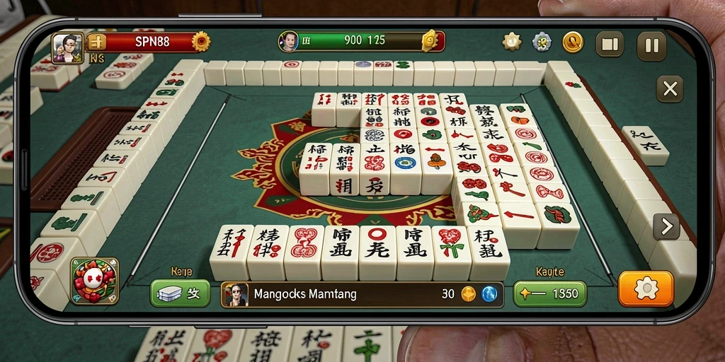 Gameplay seru SPN88 yang menghadirkan tantangan Mahjong.