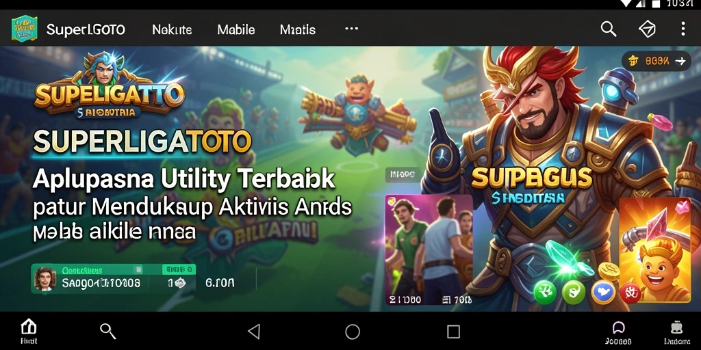 Tampilan utama SUPERLIGATOTO yang menampilkan fitur manajemen waktu.