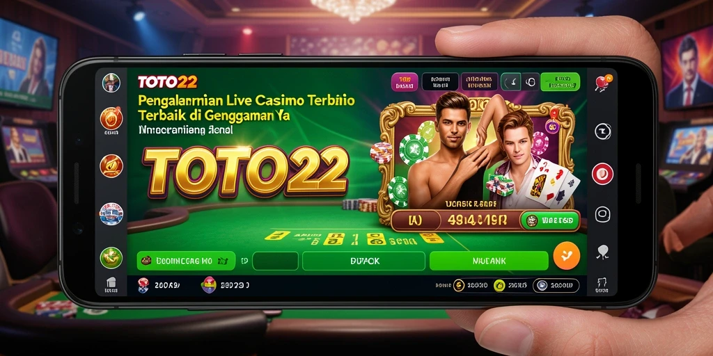 Tampilan gameplay seru di TOTO22 dengan dealer langsung.