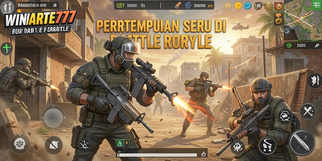 Tampilkan interaksi seru di medan perang Battle Royale.